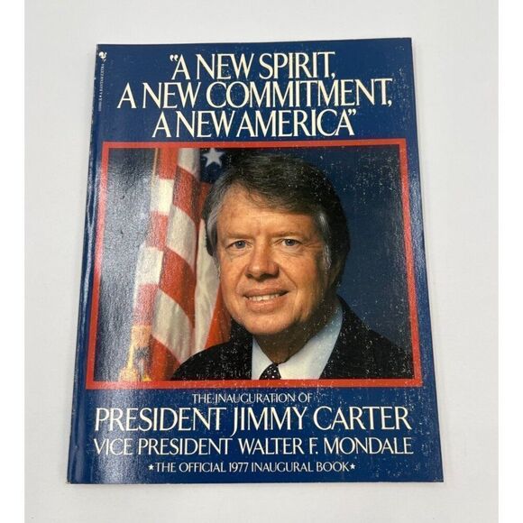 Jimmy Carter Signed Book Official 1977 Inaugural A New Spirit President JSA COA - Picture 4 of 9